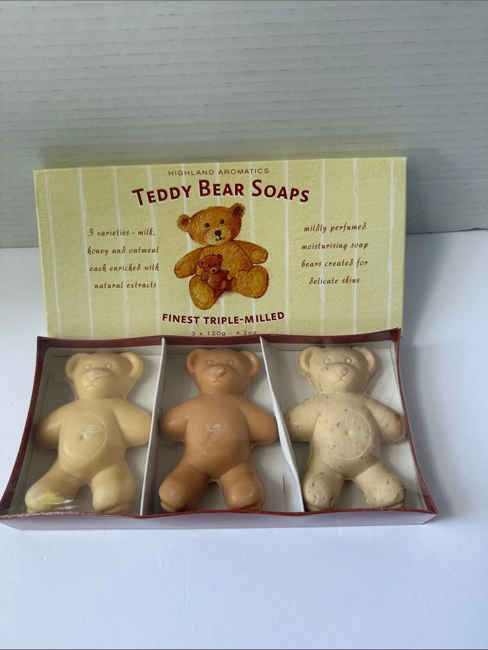 Teddy Bear Soaps - Gentle Yellow Bath Soap Set #606 #607